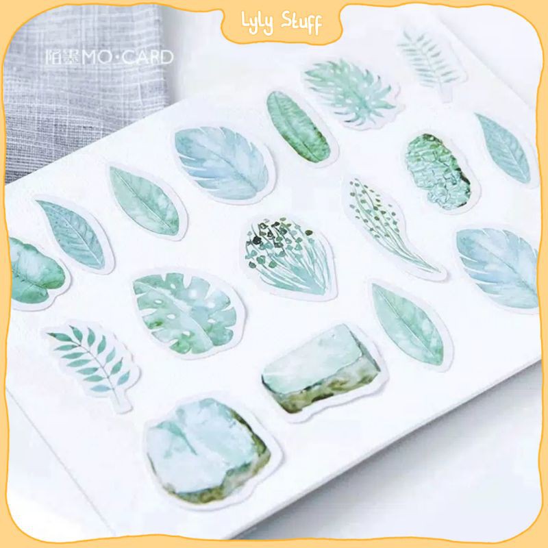 

45pcs Sticker Box Motif Daun - A011