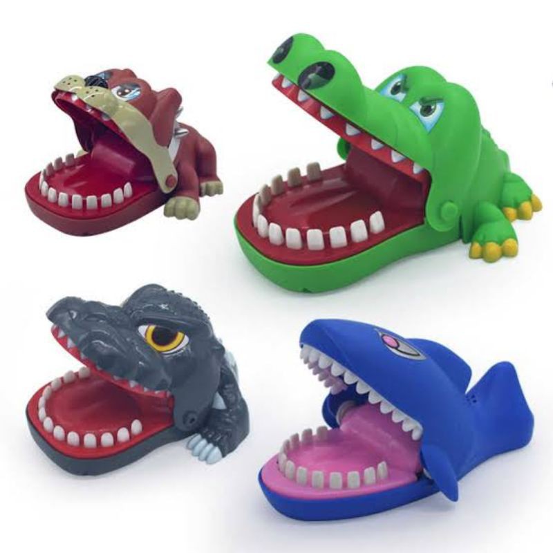 Jual Crazy Game Crocodile Bite Dentist / Wolf Dentist / Godzilla Bite