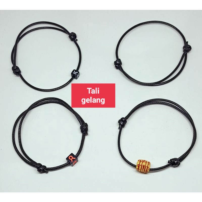 TALI GELANG KOREA / TALI KULIT HITAM