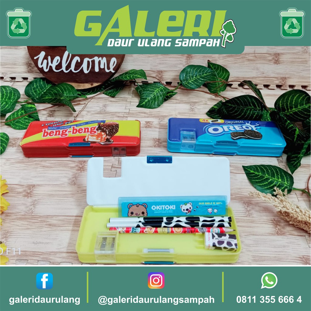 

dusgrip daur ulang tempat pensil unuk kerajinan daur ulang pencil case murah