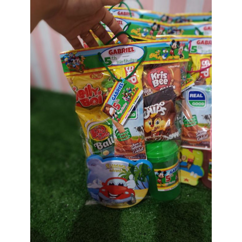 Goodiebag Snack Souvenir Ulang Tahun/ Paket ulang tahun/snack ultah murah