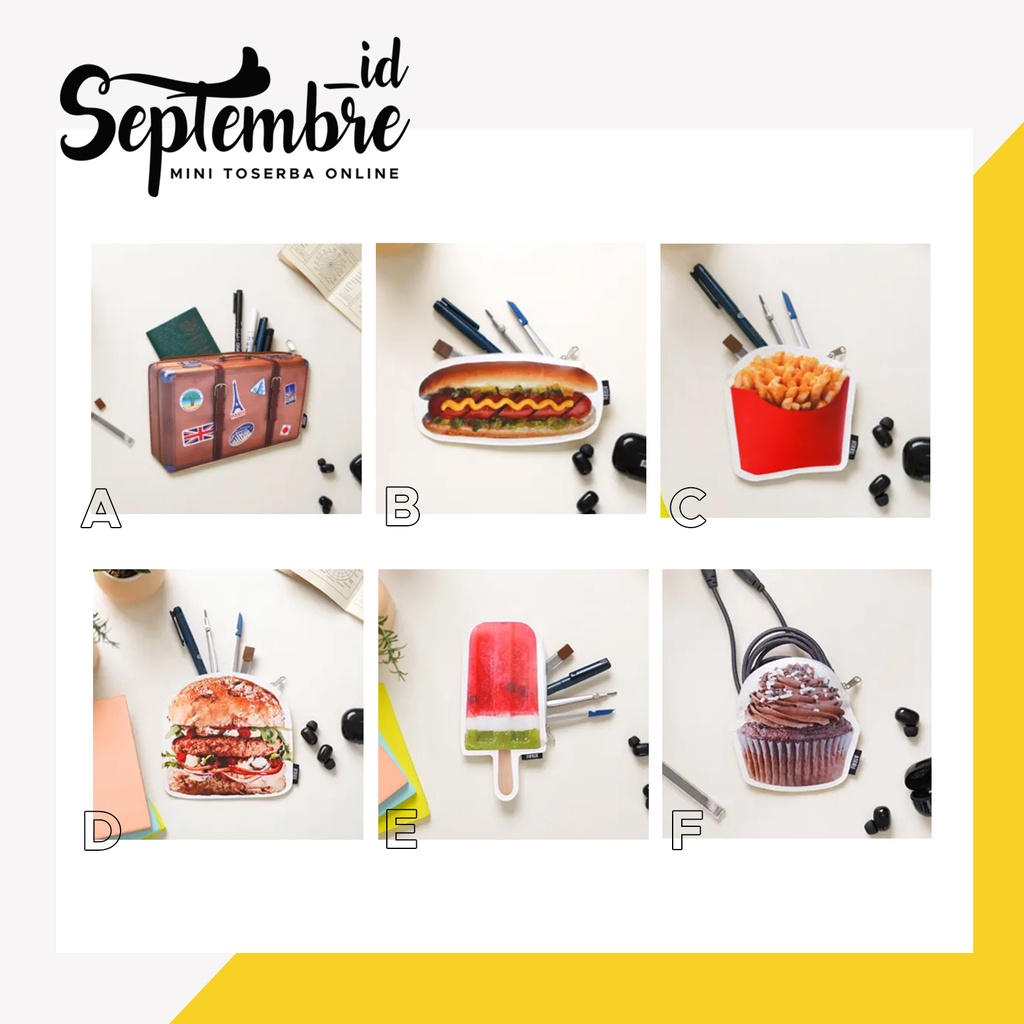 

Pouch Lucu Zipper Pouch Bentuk Snack Zipper Pouch Kotak Pensil Tempat Pensil Tempat Kosmetik Pouch Serbaguna Dompet Koin