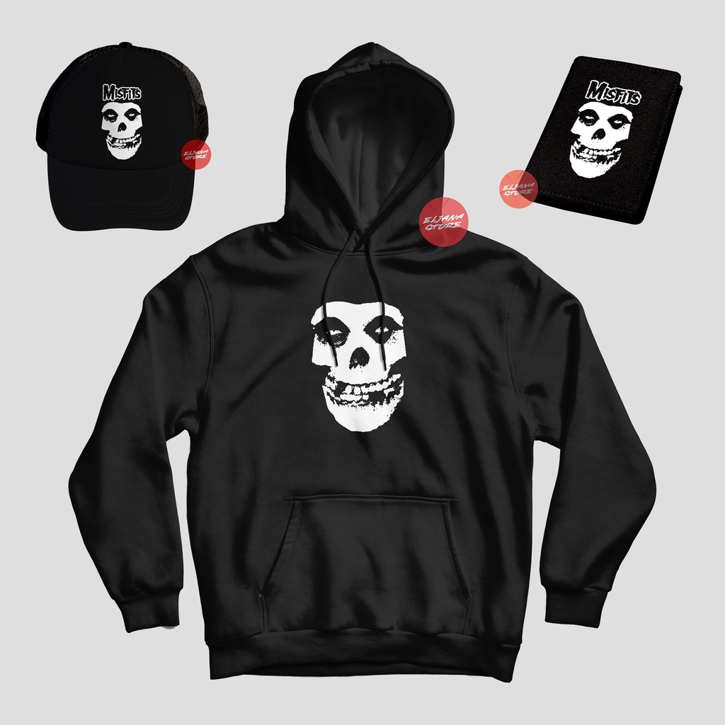 Misfits Logo / Topi Misfits / Hoodie Misfits / Dompet Misfits / Sweater Misfits / Paket Topi Hoodie Dompet Misfits / Topi Band / Hoodie Band / Dompet Band /