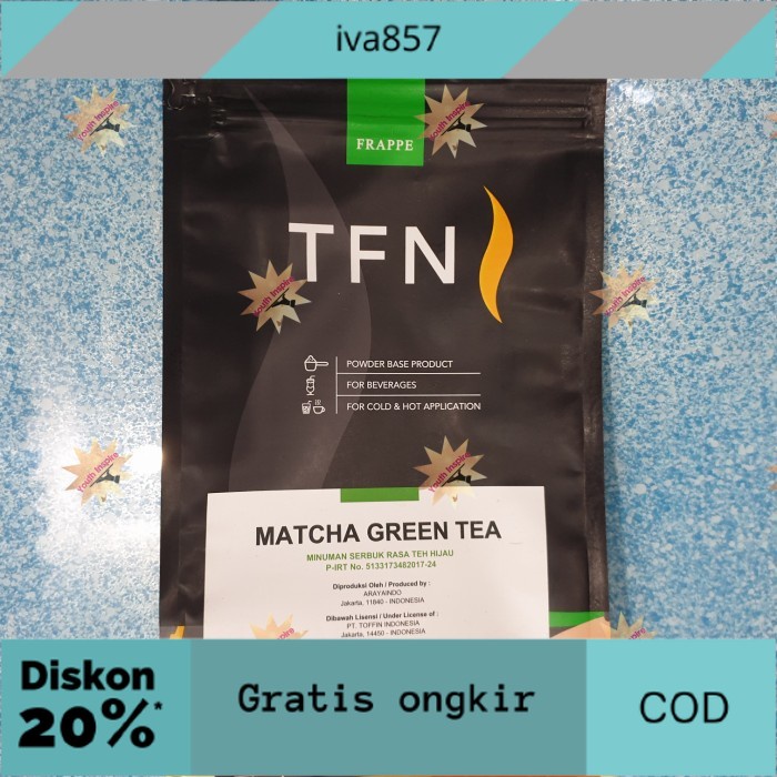 

PROMO Powder/Frappe Toffin Matcha Greentea 1000Gr Premium GRATIS ONGKIR