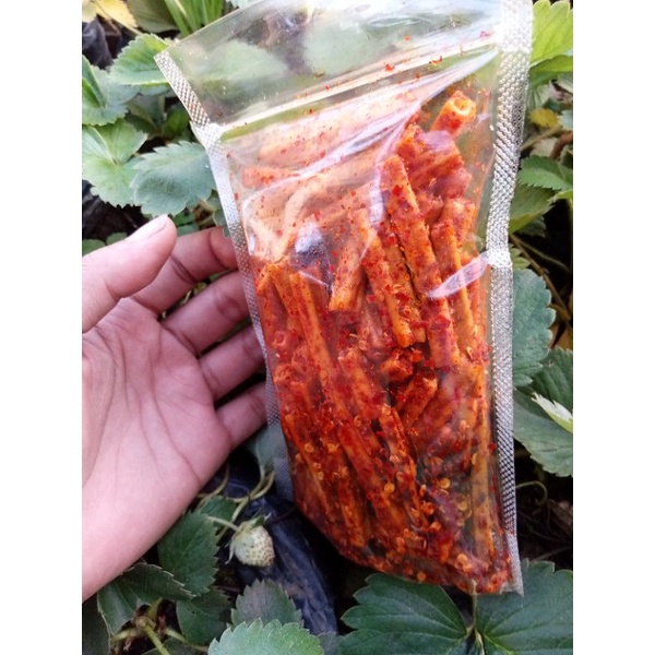 seblak potato bumbu basah daun jeruk kerupuk pedas noni 100gram