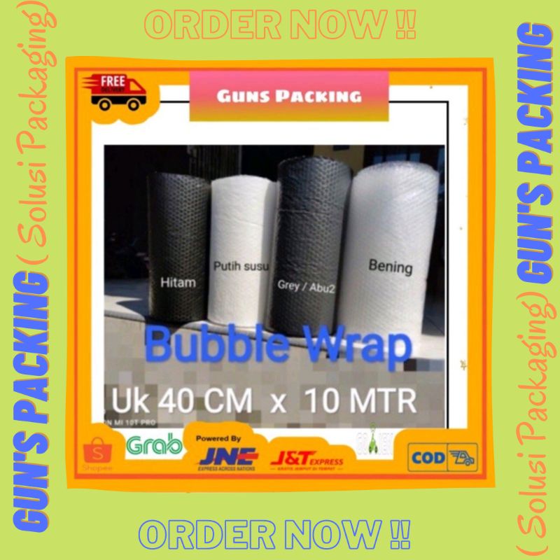 

Bubble Wrap UK 40 CM x 10 Meter ,Termurah Tanpa Syarat , Bubble Tebal Premium