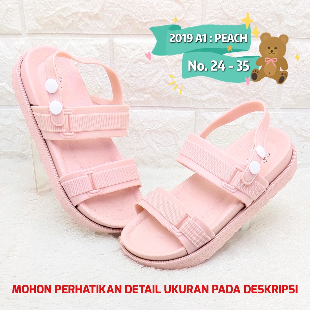 Sandal import anak perempuan 2019 A1 ALINA Sendal antislip ringan anak cewek SDLSA