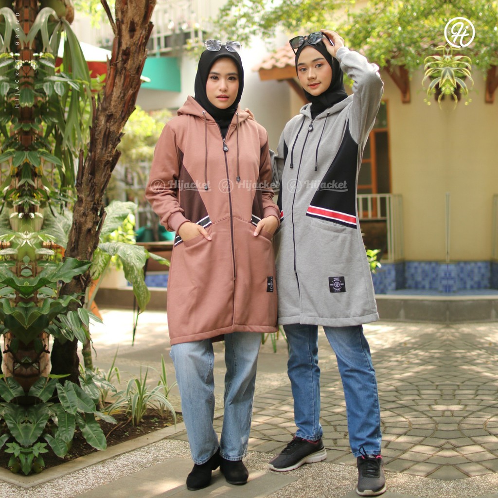 ✅Beli 1 Bundling 3✅ Hijacket RIHANNA Original Jacket Hijaber Jaket Wanita Muslimah Azmi Hijab