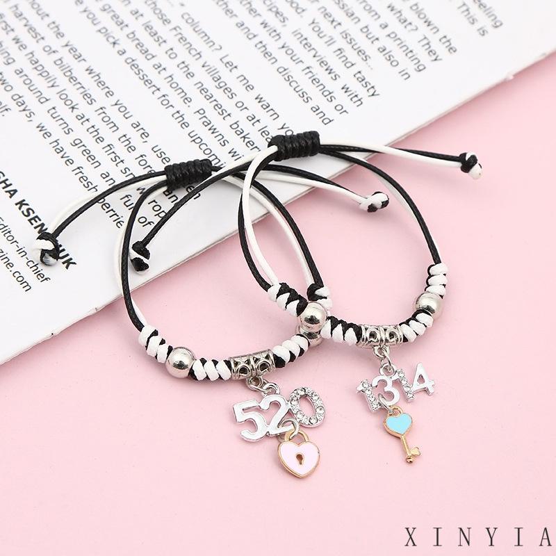 Xia.id Gelang Tangan / Kaki Wanita Desain Tulisan Best Friend Untuk Hadiah