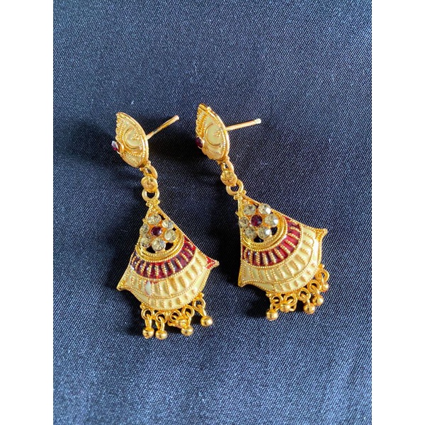 Anting dubai India/ Anting jhumka /Anting Emas dubai / perhiasan 🇮🇳