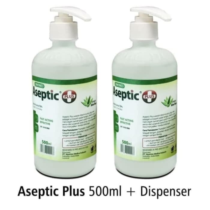 Aseptic Plus 500ml Dispenser Onemed / Aseptic Plus 500ml + Pump Onemed / Aseptic Cair Onemed 500ml