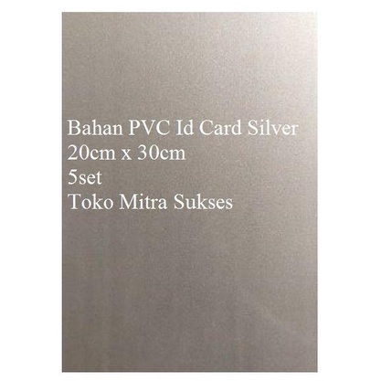 

Bahan Pvc Id Card Instan Silver 5 Set Terlaris