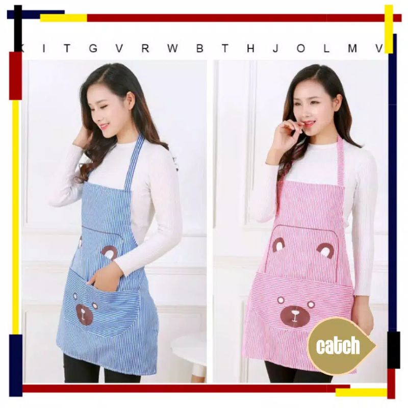 Apron Masak Celemek Masak Dapur Waterproof Premium