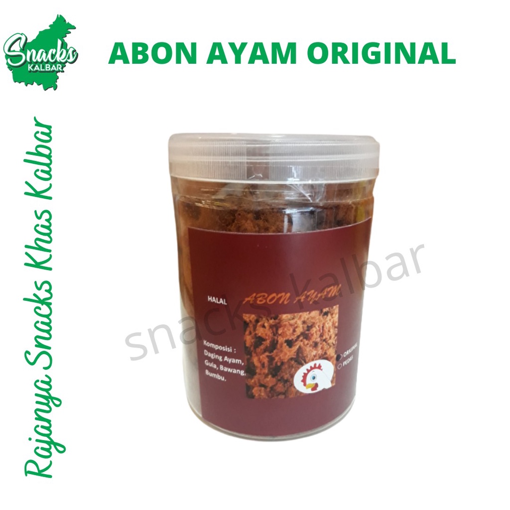 

Abon Ayam Homemade Orginal & Pedas Ukuran Besar Khas Pontianak
