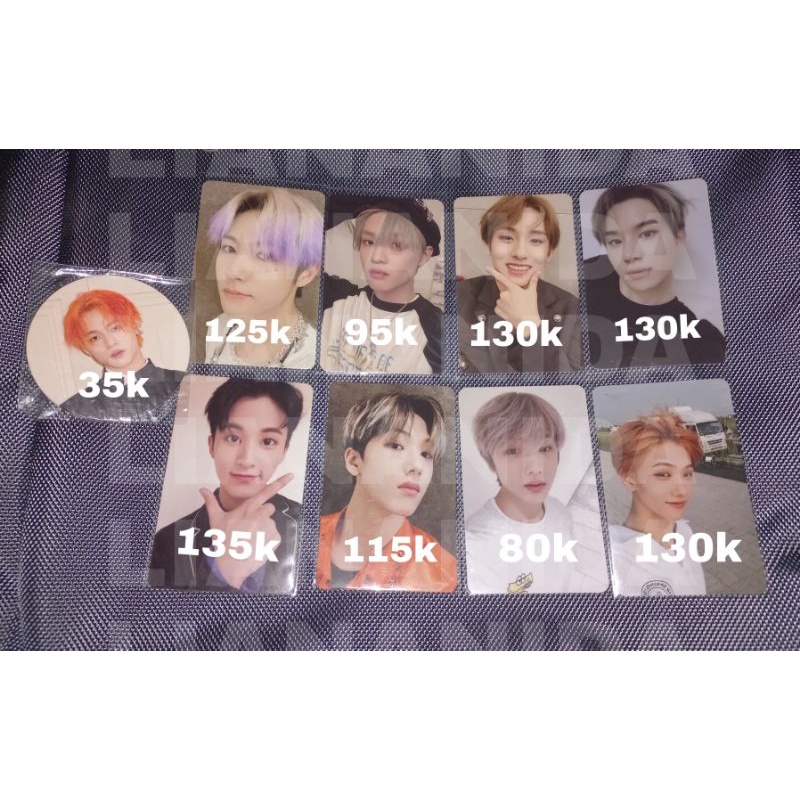 Official Photocard NCT, pc winwin empaty dream, pc jungwoo empaty reality, pc rollin jisung, pc mark