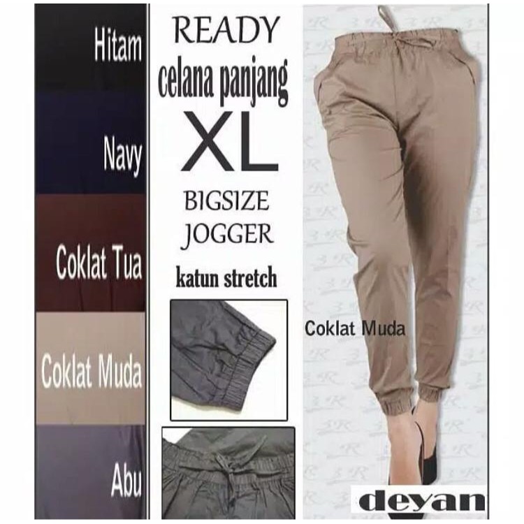 Celana Jogger Wanita Jumbo/Jogger Pants/Celana Kerja Wanita/Celana Jumbo Wanita/Celana Hamil