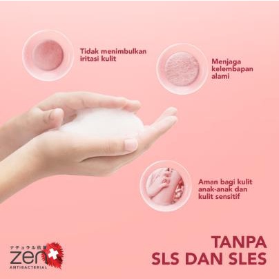 * NCC * Zen Sabun Mandi Refil Pouch Japanese Red Shiso With Sandalwood - Kemasan Refill Pump Botol