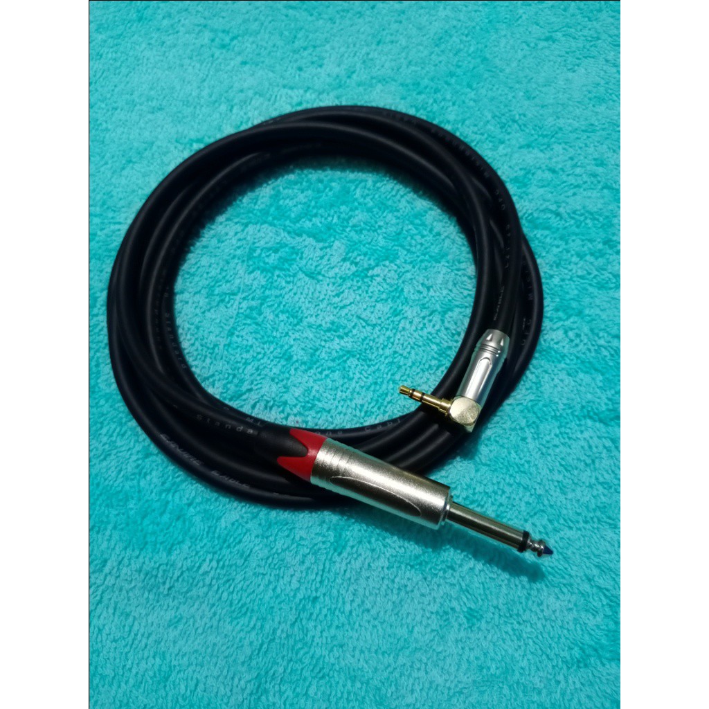 KABEL AUDIO JACK AKAI MONO 6.5MM KE MINI STEREO L 3.5MM 1-5 MTR