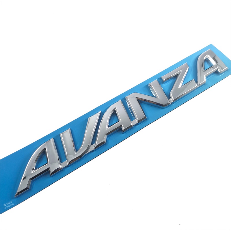 1pc Stiker Emblem Logo AVANZA Bahan ABS Untuk Bagasi Belakang Mobil TOYOTA AVANZA