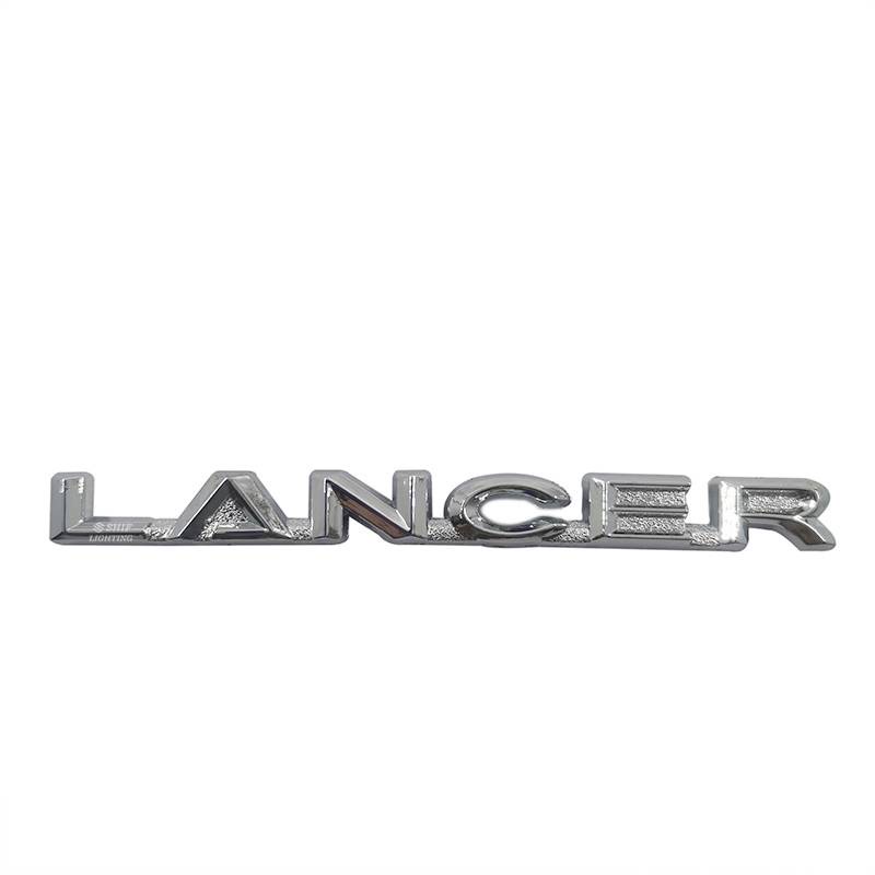 1x ABS Chrome LANCER Logo Mobil Auto Rear Trunk Emblem Stiker Badge Decal Untuk MITSUBISHI LANCER