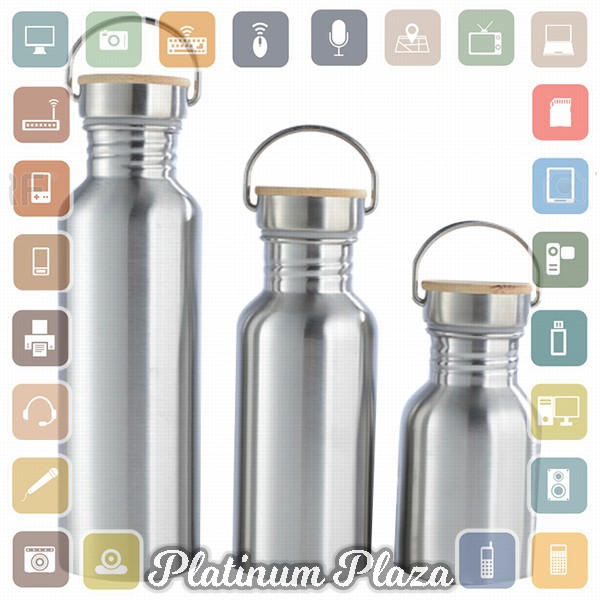 Mtuove Botol Minum Insulated Thermos Stainless Steel 500ml - YM006 - Silver`2HX3XG-