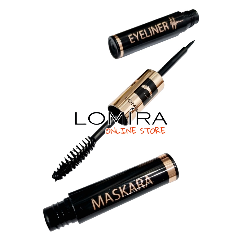 Jual MASKARA + EYELINER 2in1 LOMIRA TERDAFTAR BPOM LOMIRA MASKARA