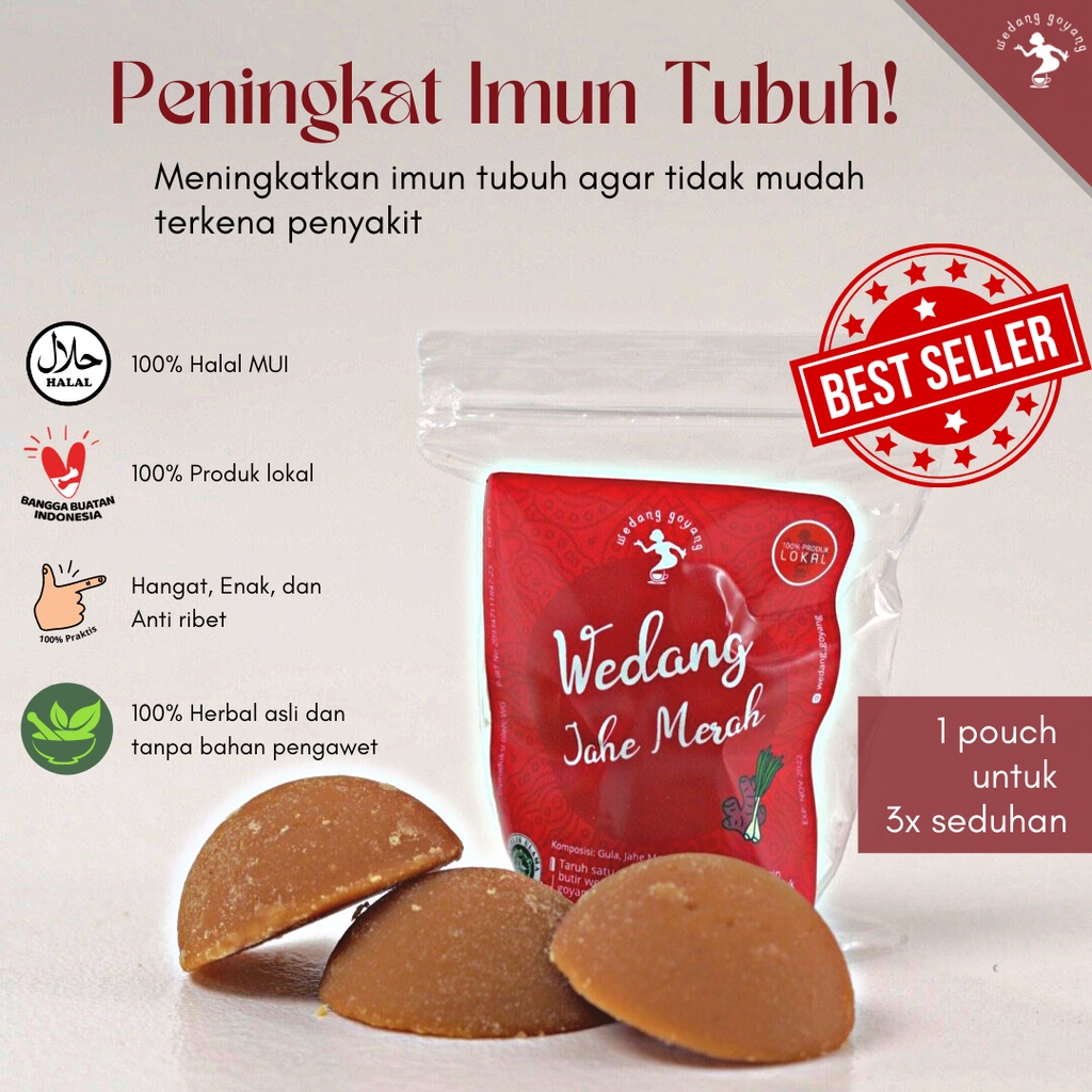 

Wedang Goyang Jahe Merah Jamu instan isi 10 pack / 30 seduhan