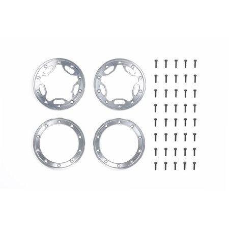 54110 Tamiya Cr-01 Aluminum Beadlock Ring (Star, 2Pcs)