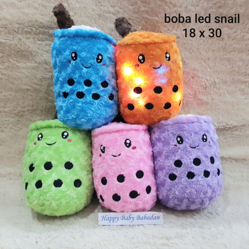 Boneka Boba LED motif snail
