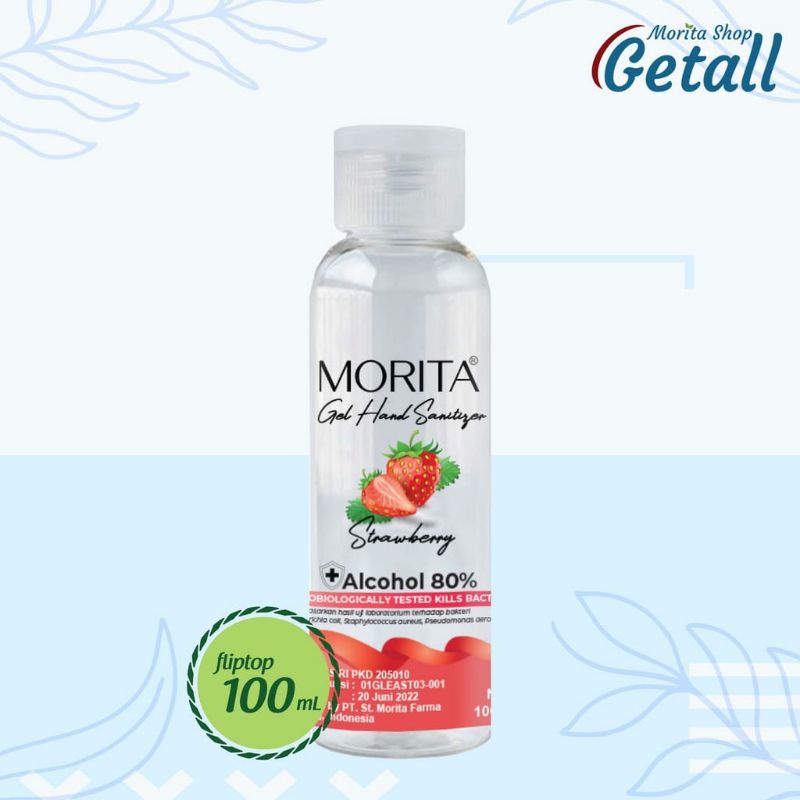 Hand Sanitizer Gel Morita Alkohol 80% 100 ml