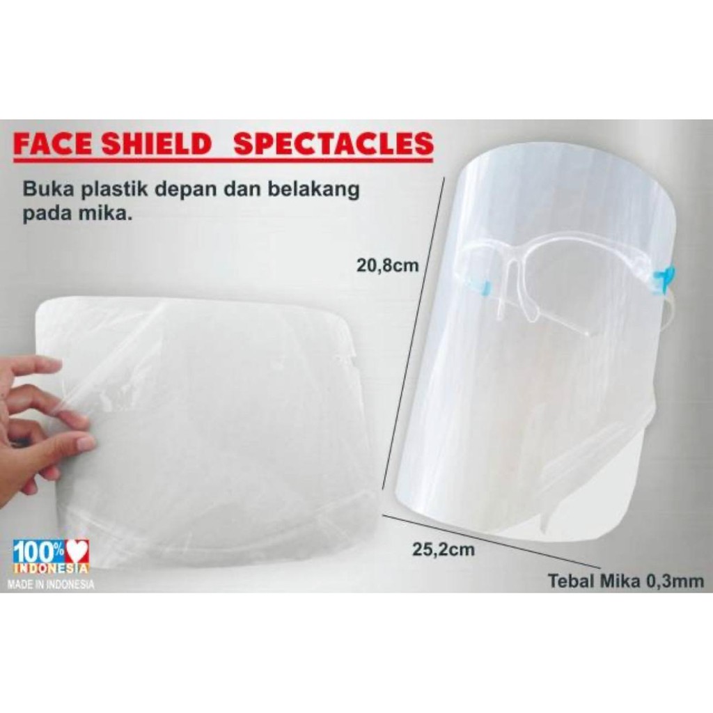 REFILL MIKA FACE SHIELD KACAMATA - REFIL MIKA FACE SHIELD NAGITA