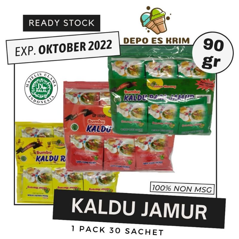 

Kaldu Jamur Merang Alami 30 Sachet Penyedap Rasa Non MSG Pengganti Vetsin