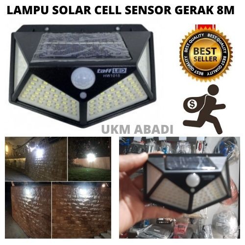 Lampu LED Tenaga Matahari Solar Sensor Gerak  Outdoor 8M Security Lamp 111153