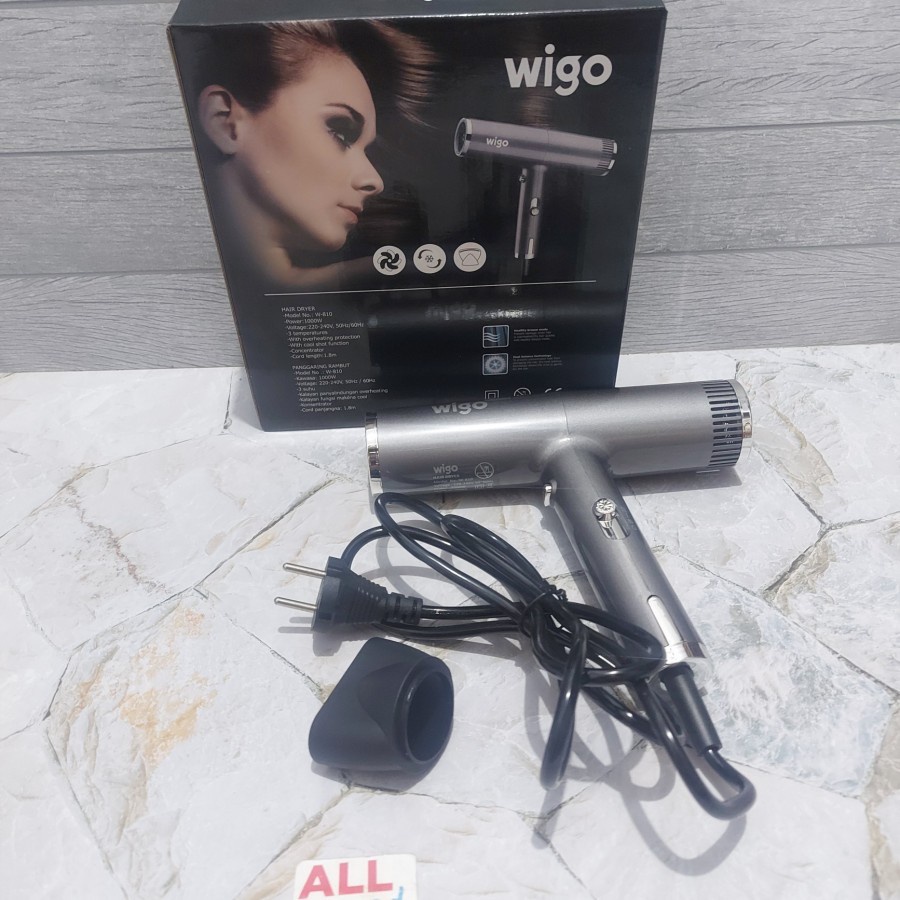 Wigo W 810 Hair Dryer Besar Hot and Cool Pengering Rambut Salon 900 WATT