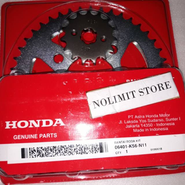 Gear Set Honda Supra GTR 150 Asli