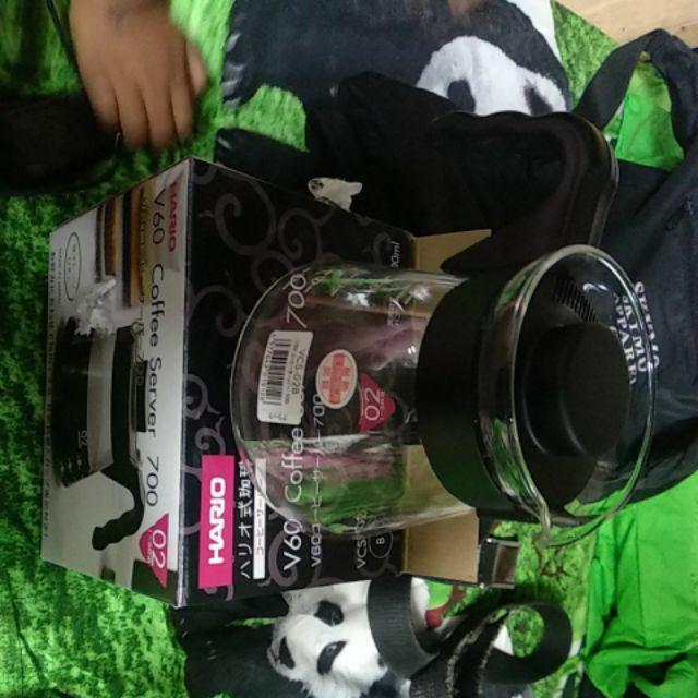 Hario Coffee Server Vcs-02 700ml - Teko Kopi Jug Teh Jepang Kaca V60