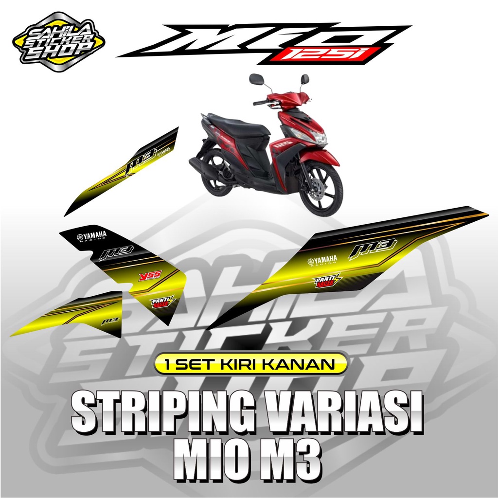 STRIPING VARIASI MIO M3 MIO Z M3 THAILOOK 2204 KUNING