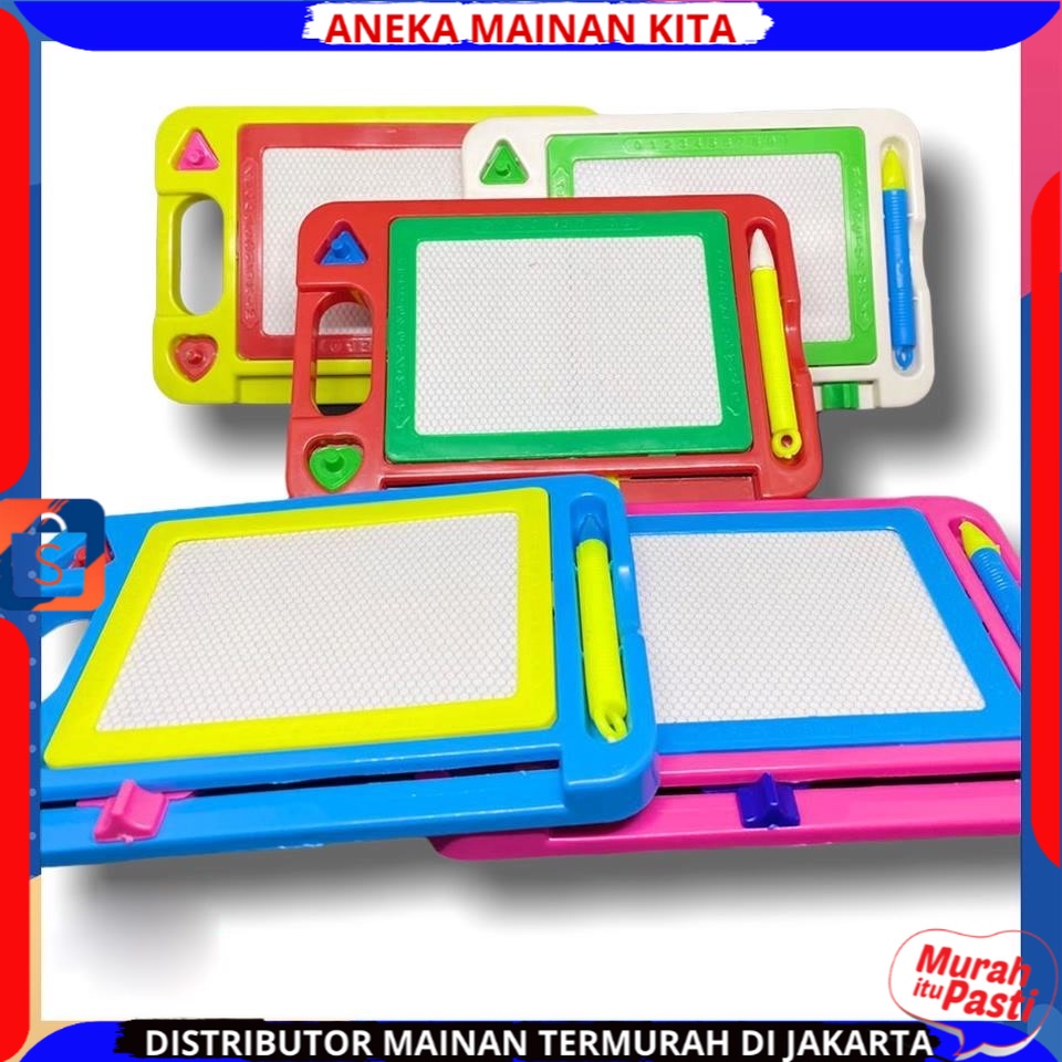 Mainan Anak Papan Tulis Anak Magnet Hapus Drawing Magic Board Untuk Belajar Menulis Edukasi