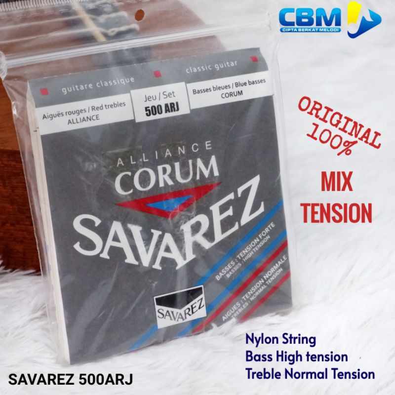 SENAR GITAR SAVAREZ NYLON ALLIANCE CORUM MIX TENSION SAVAREZ 500ARJ
