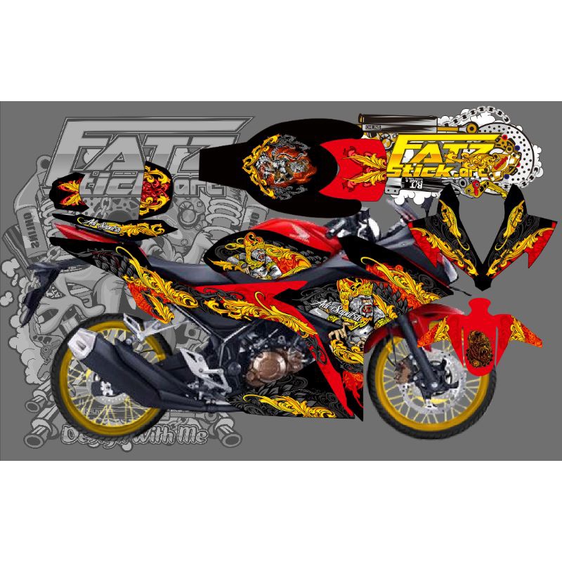 STICKER CBR 150 R facelift STRIPING  / STICKER VARIASI / STRIPING CBR 150R 2017