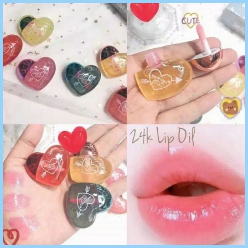 Medan Termurah Lipgloss Love model hati lucu imut