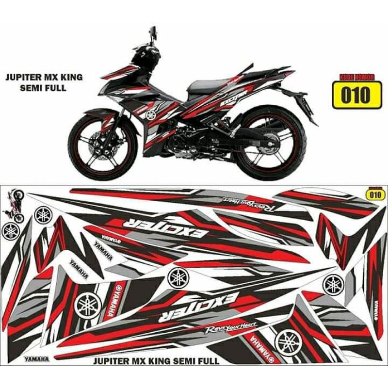 Striping MX-KING 150 exciter stiker mx king semi full