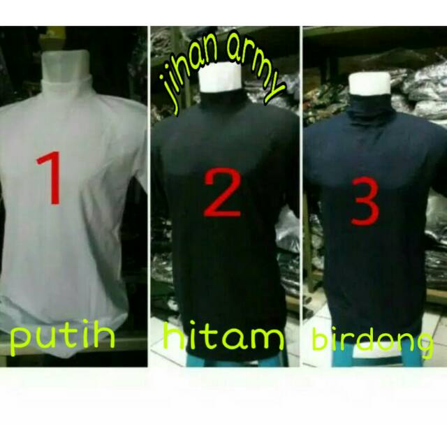 BP Kaos polos krah tinggi