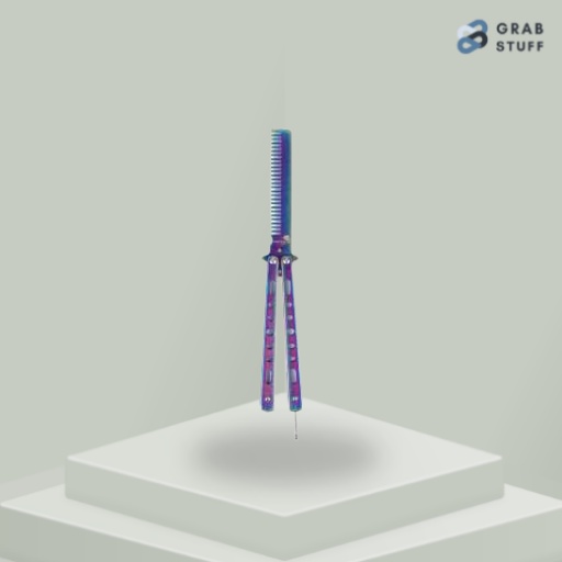 Sisir Besi Butterfly Balisong Training Knife / Sisir Besi Lipat Butterfly Knife Training Balisong Tr