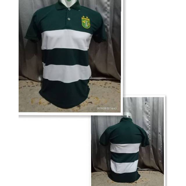 Kaos polo persebaya kombinasi