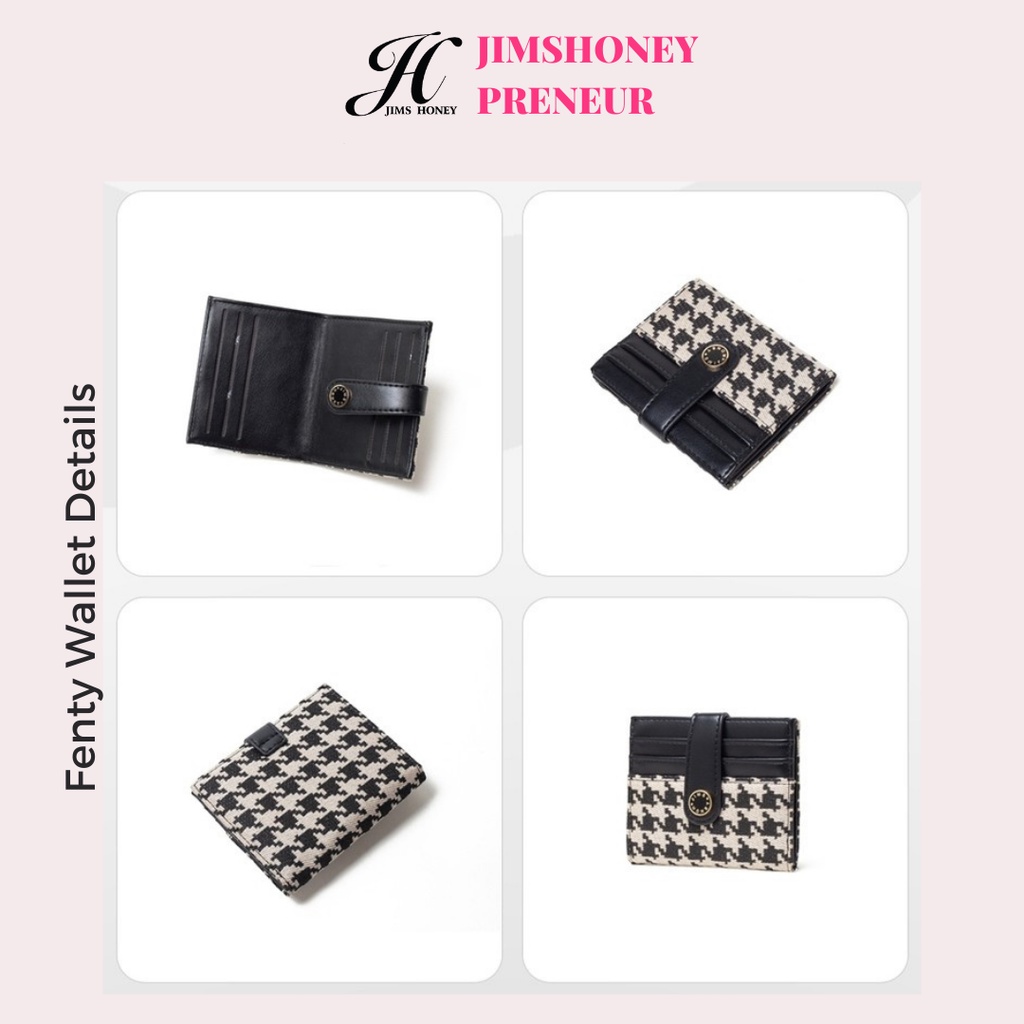 FENTY Wallet Jims Honry Dompet Lipat Kartu Wanita Tipis Import Original Jims Honey