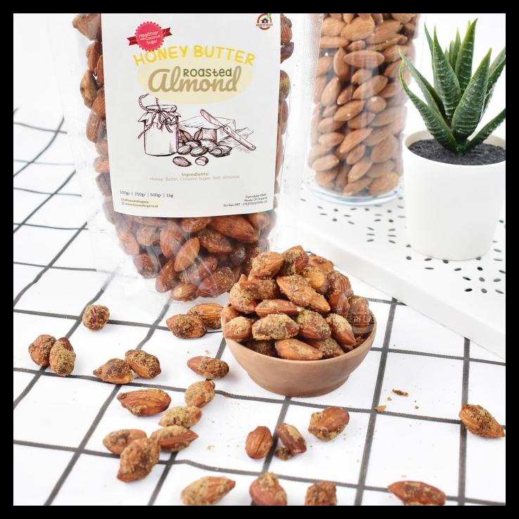 

DISKON TERBATAS !!! HONEY BUTTER ROASTED ALMOND ( PANGGANG ) 500 GR TERLARIS