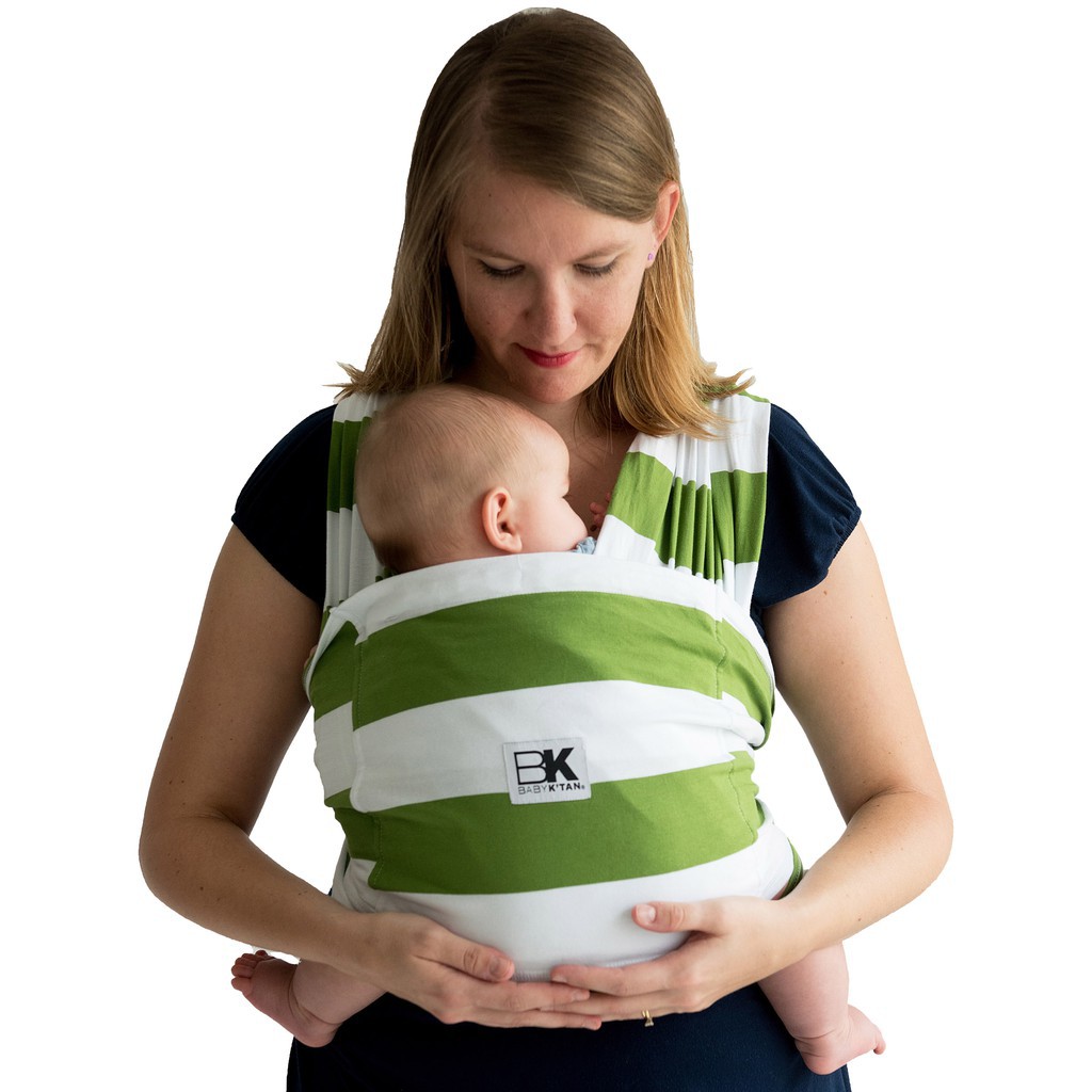 Baby K’Tan Print Baby Carrier Olive - Ktan Wrap - Gendongan Kain Anak Bayi Katun