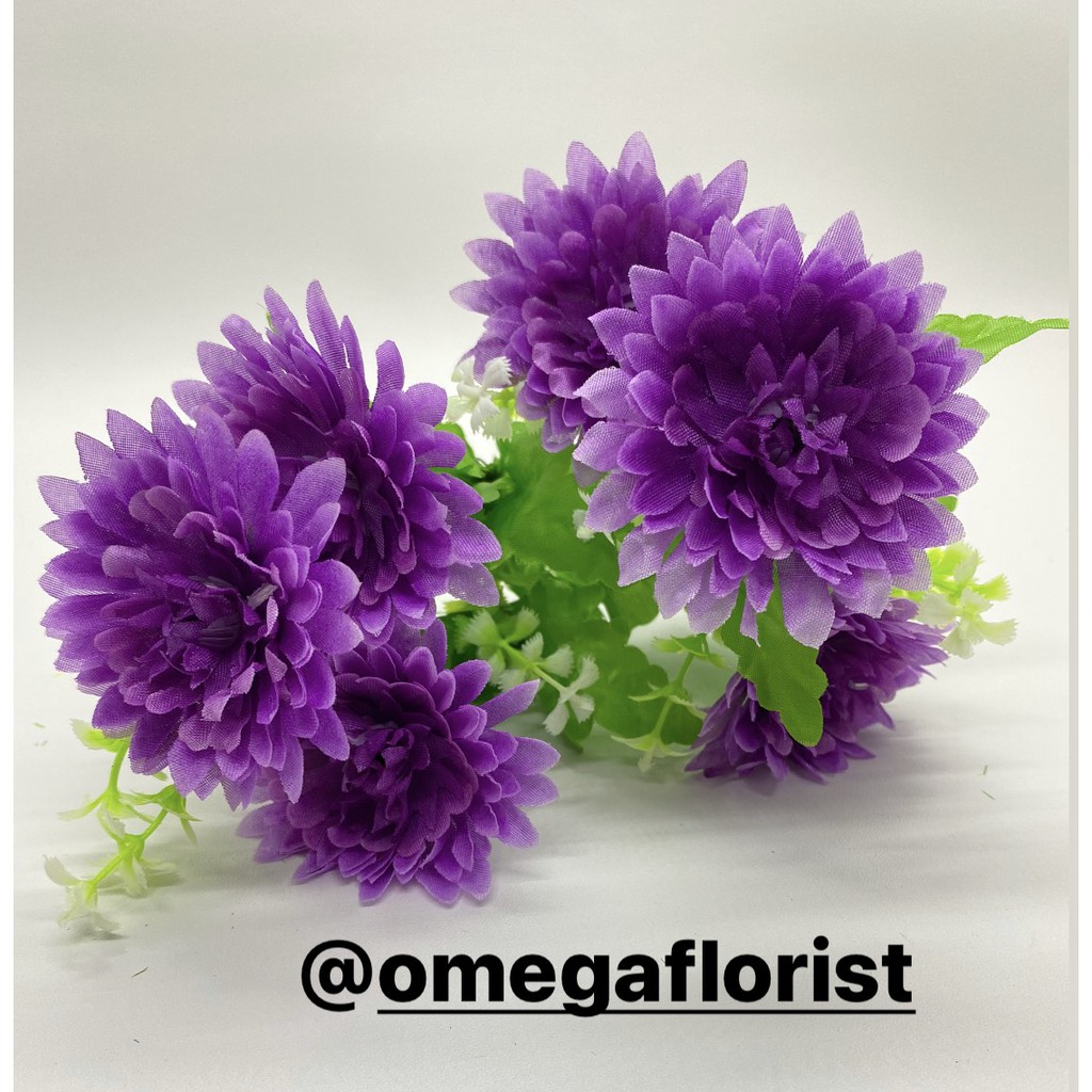 BUNGA SERUNI MINI X 7 ARTIFICIAL Bunga Artificial/Bunga Plastik/Bunga Dekorasi/Dekorasi Pernikahan/Pernikahan-Ungu