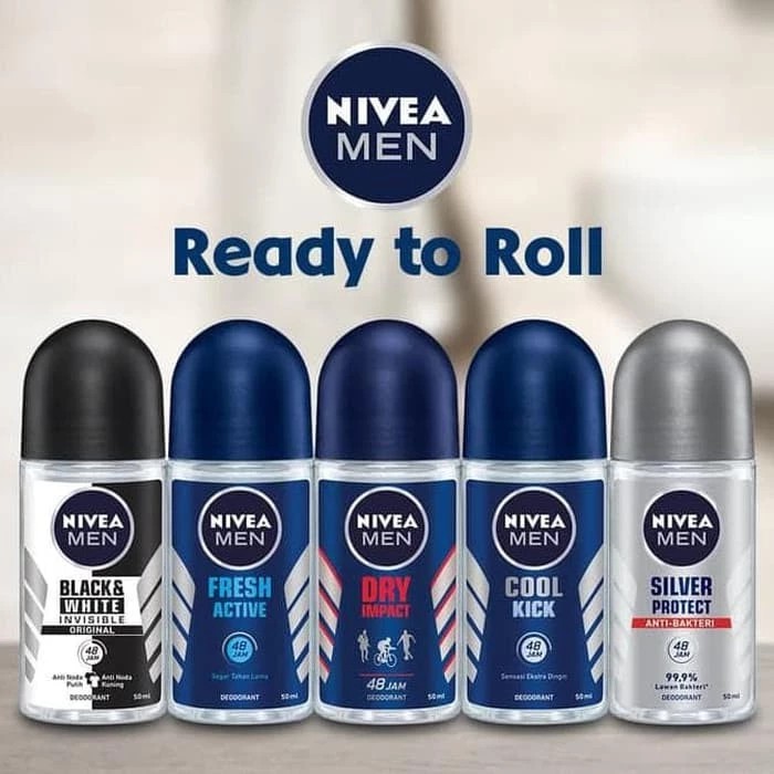 ❤ BELIA ❤ NIVEA Deodorant Roll On | 25 | 50 | Men | Women | Whitening Pearl Beauty Silk Touch Hijab deodoran